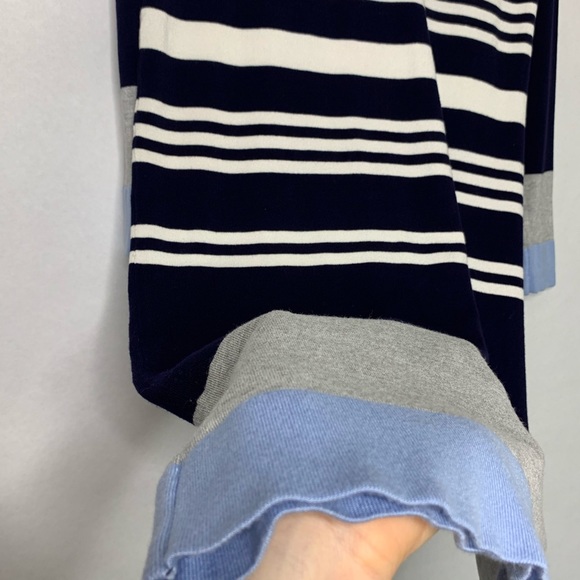 Oliver Bonas Blue Vivid Stripe Knitted Dress sz 8 - Picture 5 of 8